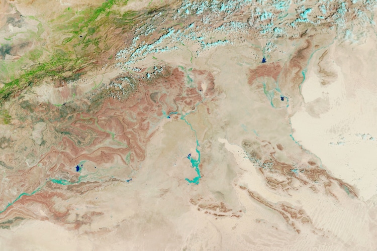 Satellite Image of the Sahara desert in September 2024