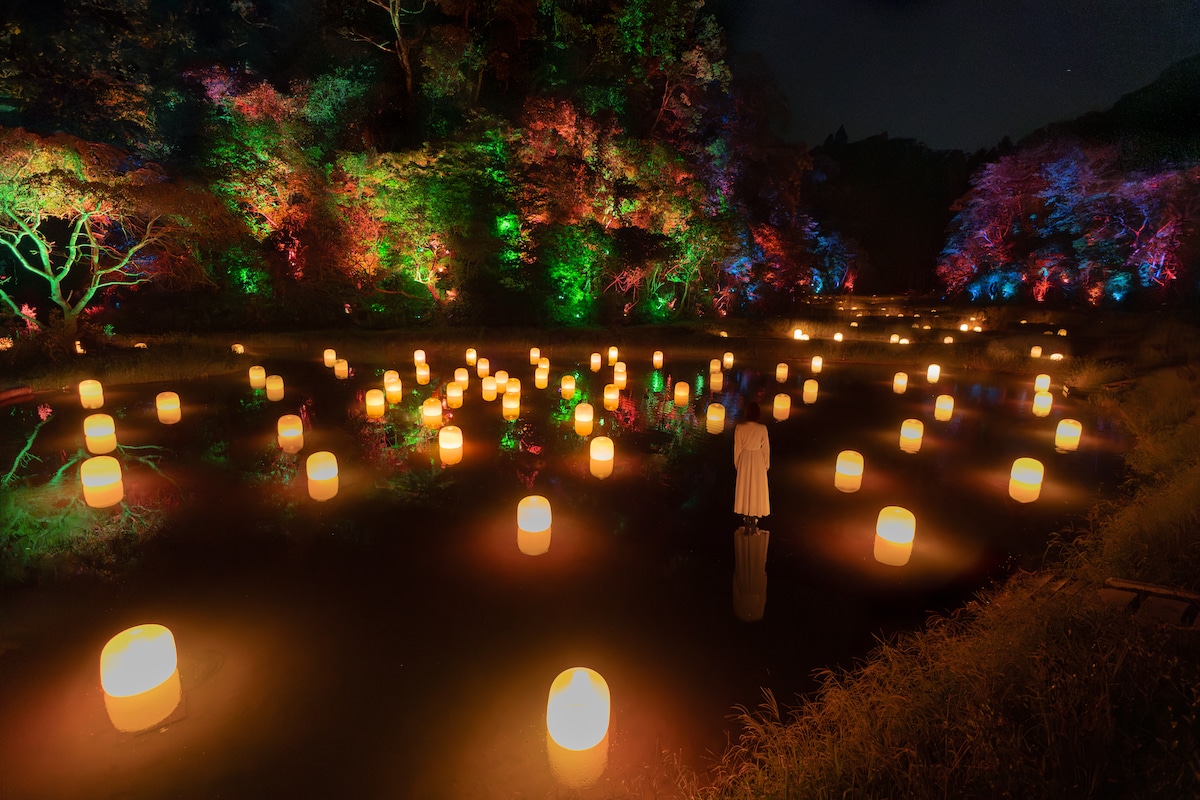 TeamLab’s ‘Hidden Traces of Rice Terraces’