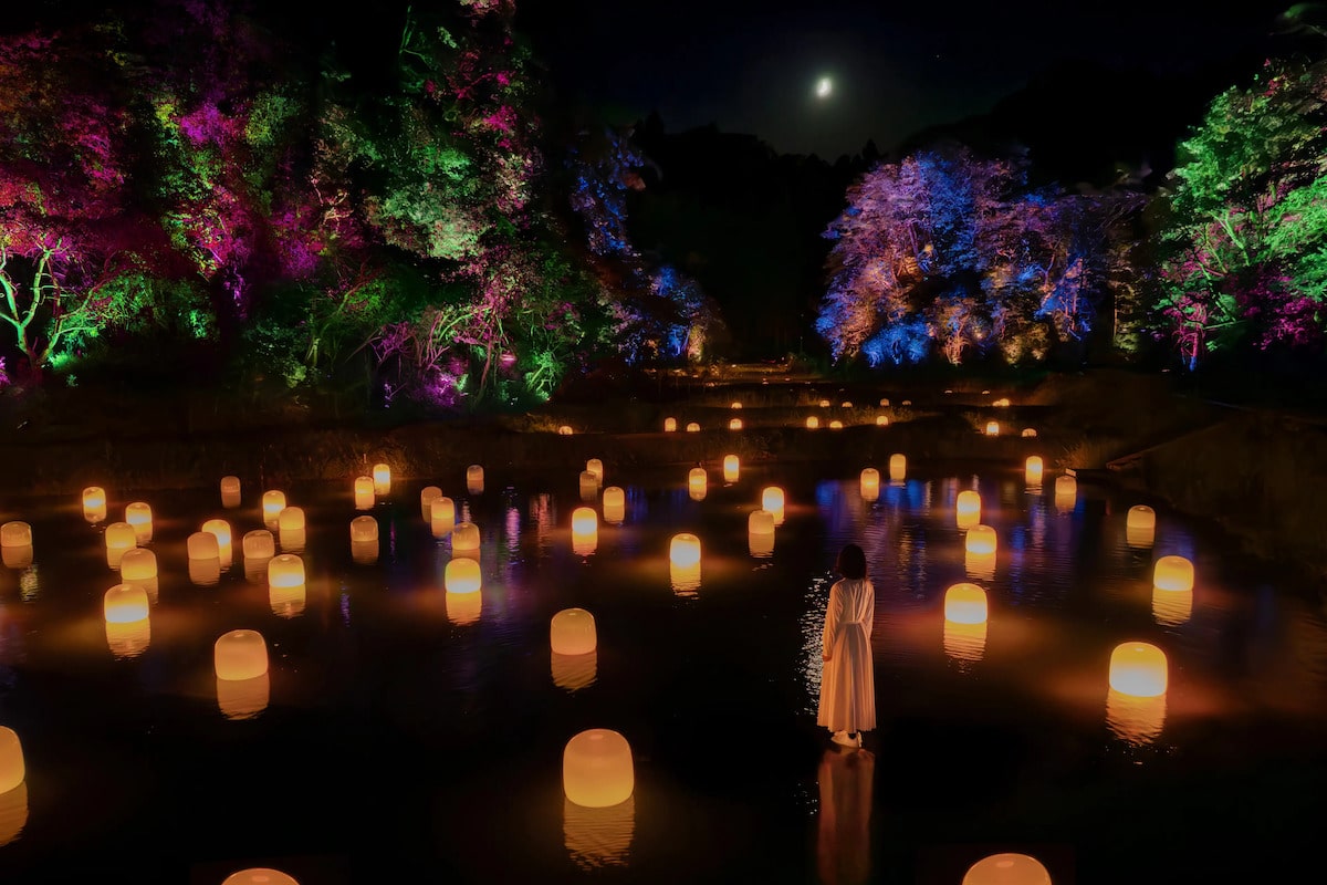 TeamLab’s ‘Hidden Traces of Rice Terraces’