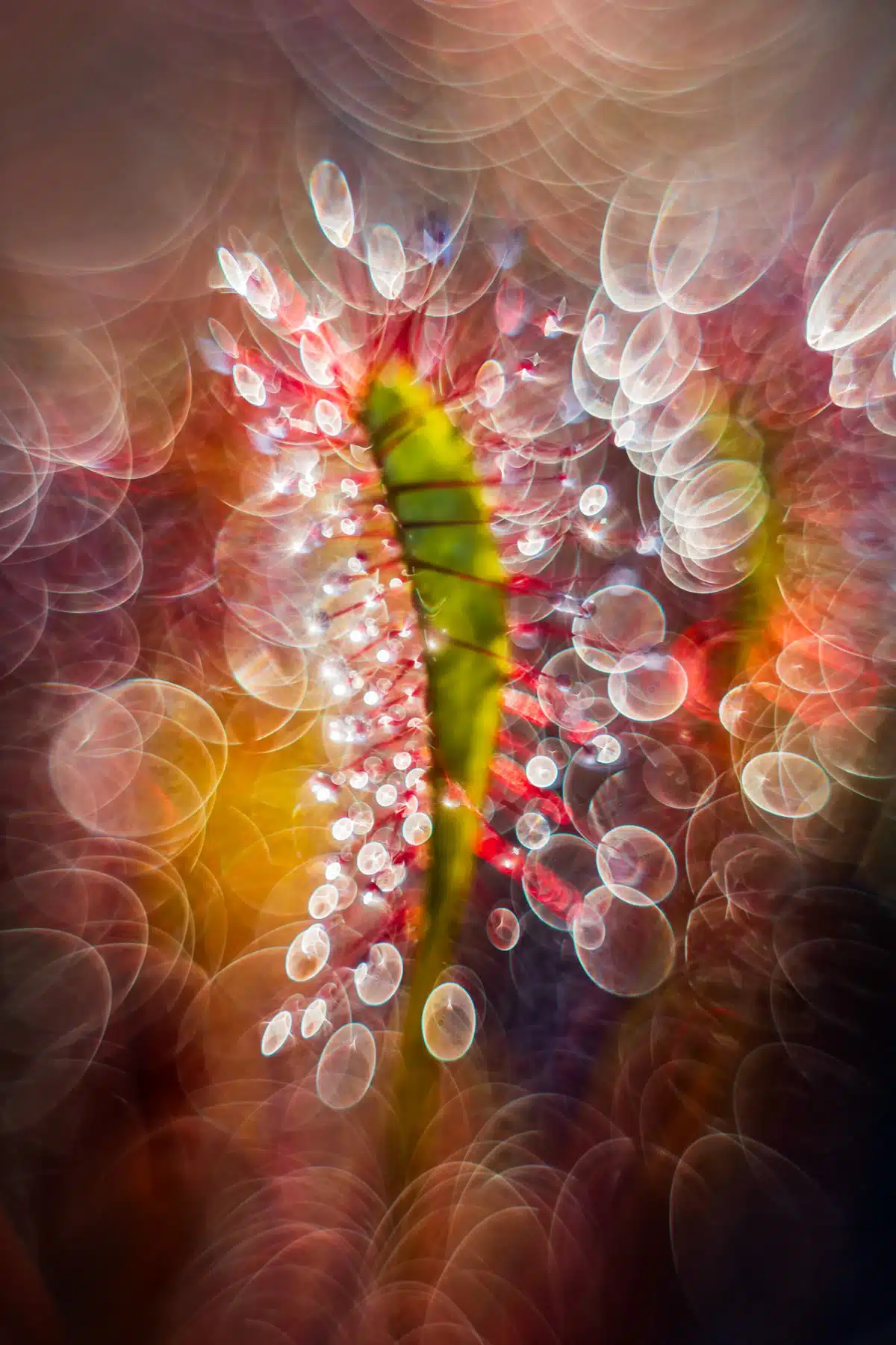 Close up of carnivorous plant