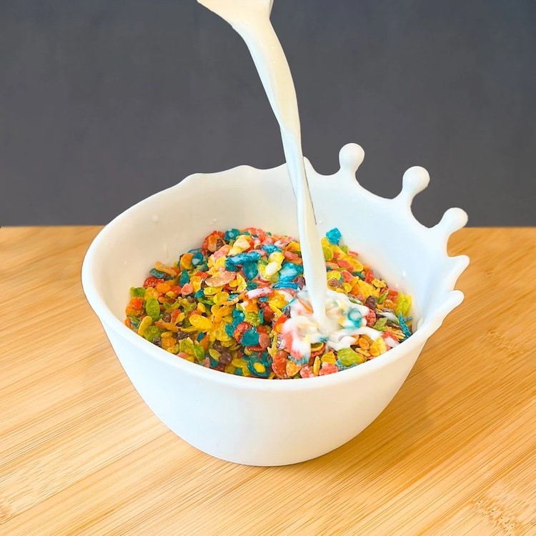 The Spilt Milk Cereal Bowl by Genuine Fred