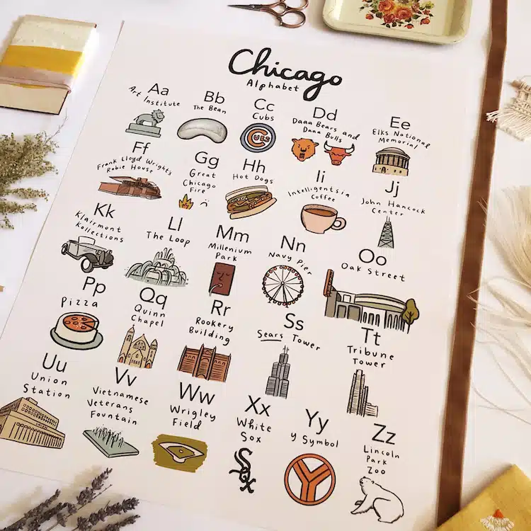 Chicago Alphabet by Abbie Ren