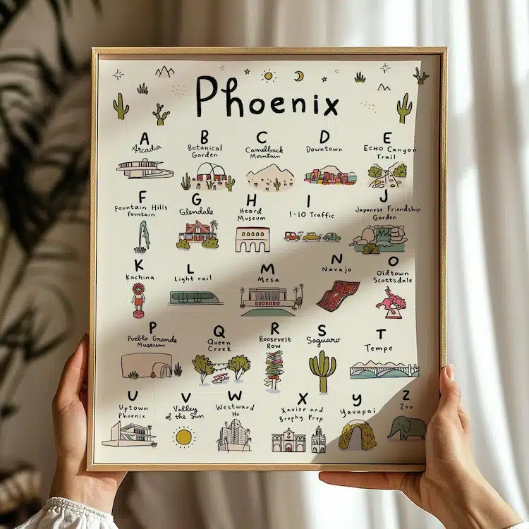 Phoenix Alphabet by Abbie Ren