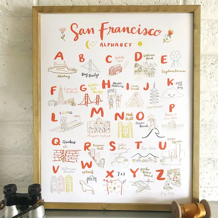 San Francisco Alphabet by Abbie Ren