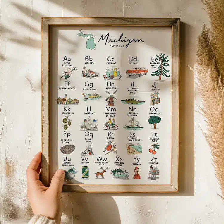 Michigan Alphabet by Abbie Ren