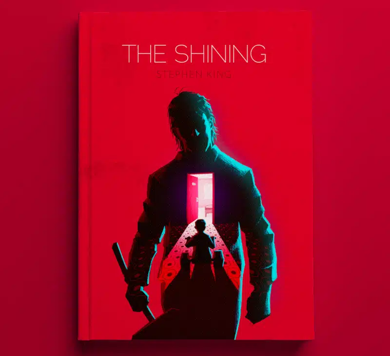 Minimalistic book cover for The Shining