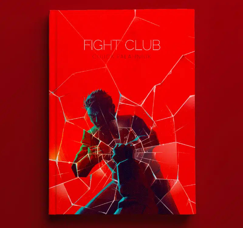 Minimalistic book cover for Fight Club