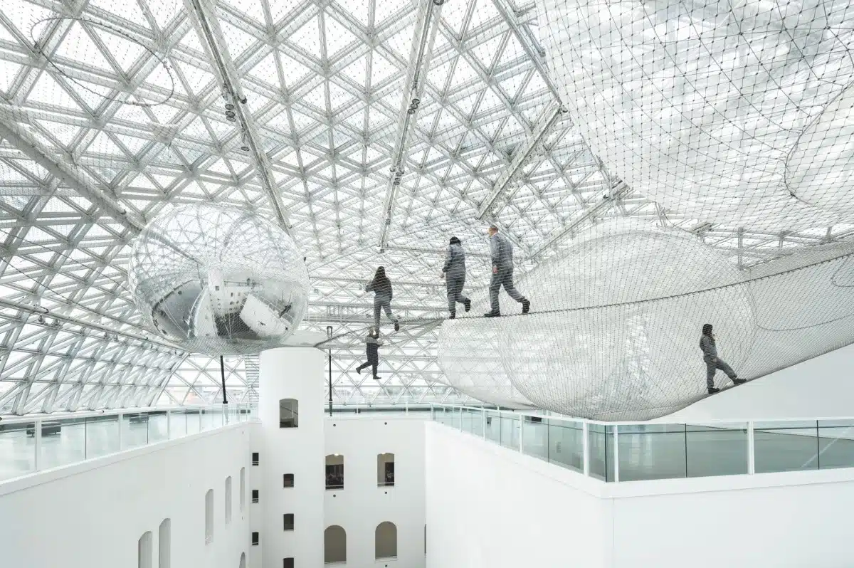 Tomás Saraceno’s temporary exihbition at K21 in Dusseldorf