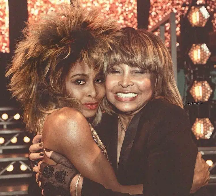 Tina Turner younger and older self