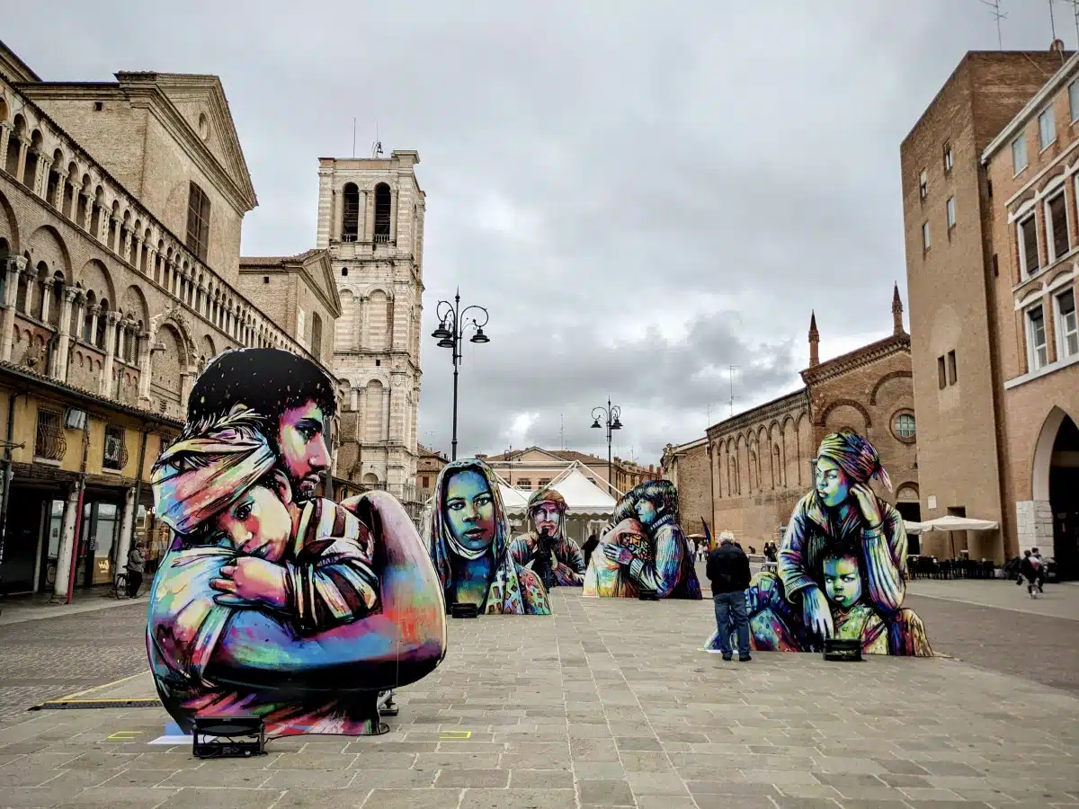 Doctors Without Borders Installation in Ferrara by Alice Pasquini