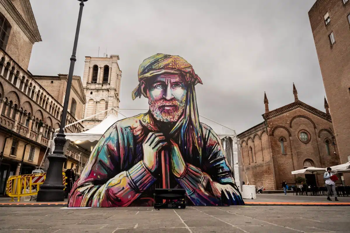 Doctors Without Borders Installation in Ferrara by Alice Pasquini