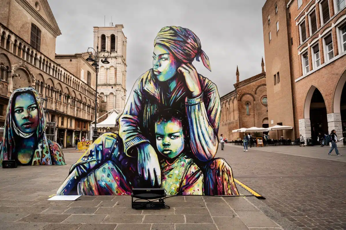 Doctors Without Borders Installation in Ferrara by Alice Pasquini