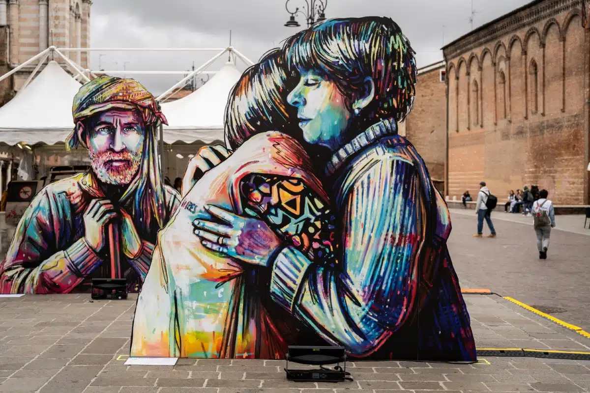 Doctors Without Borders Installation in Ferrara by Alice Pasquini