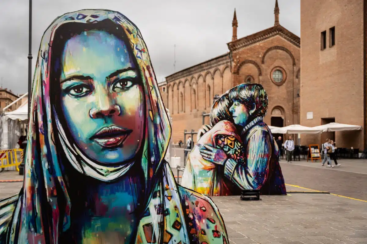 Doctors Without Borders Installation in Ferrara by Alice Pasquini