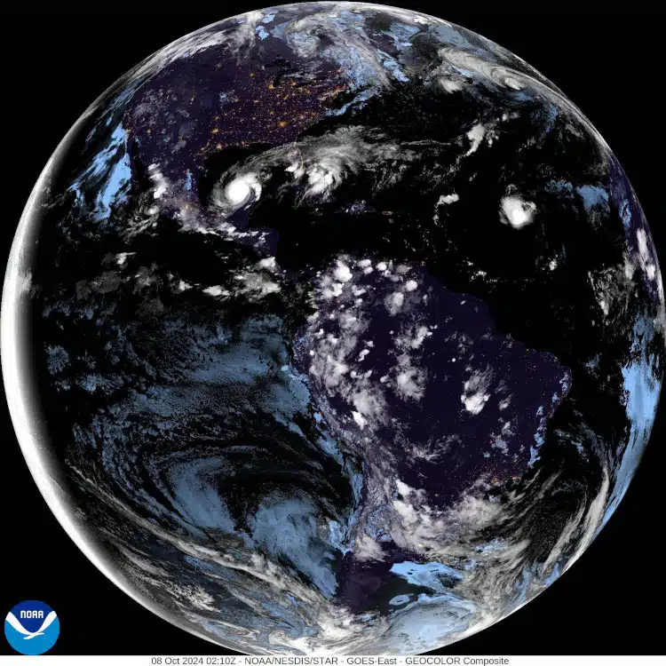 hurricane Milton from space