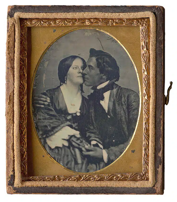 Unprecedented Romantic Daguerreotype Interracial Couple Up for Auction