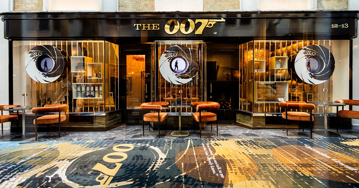 This James Bond-Themed Bar Celebrates 60 Years of “Goldfinger”