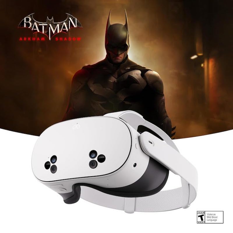 Meta Quest 3s all in one headset Batman Arkham Shadow