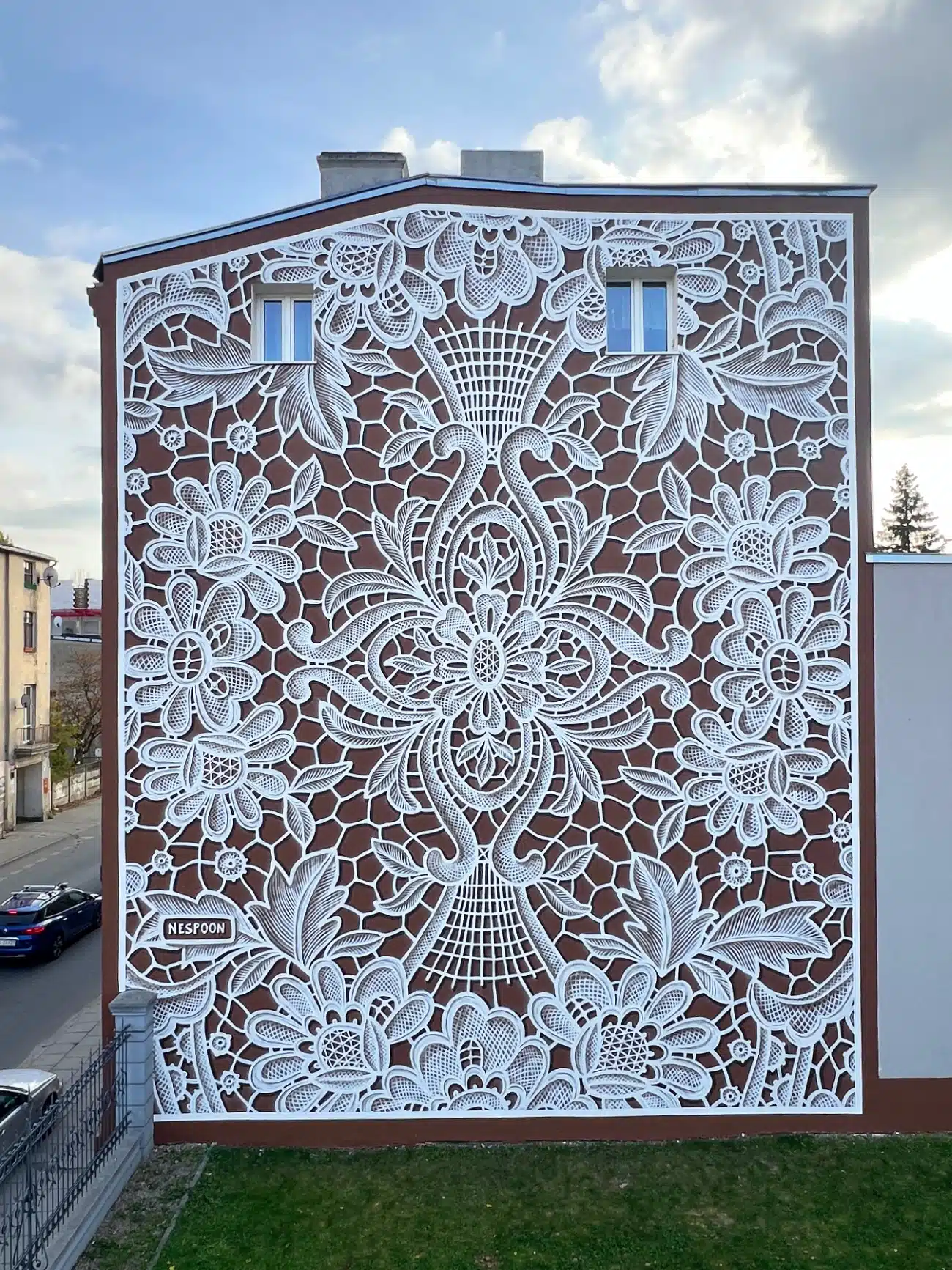 Lodz Mural by Nespoon