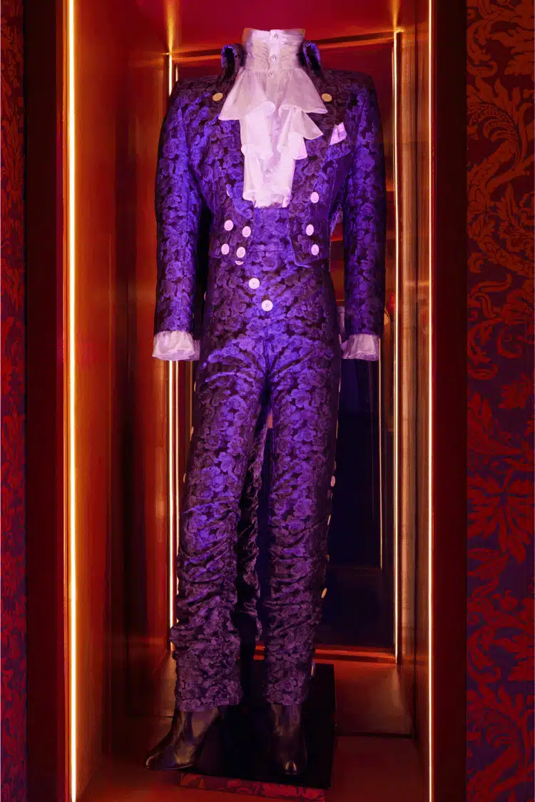 Prince's suit in "Purple Rain" House on Airbnb