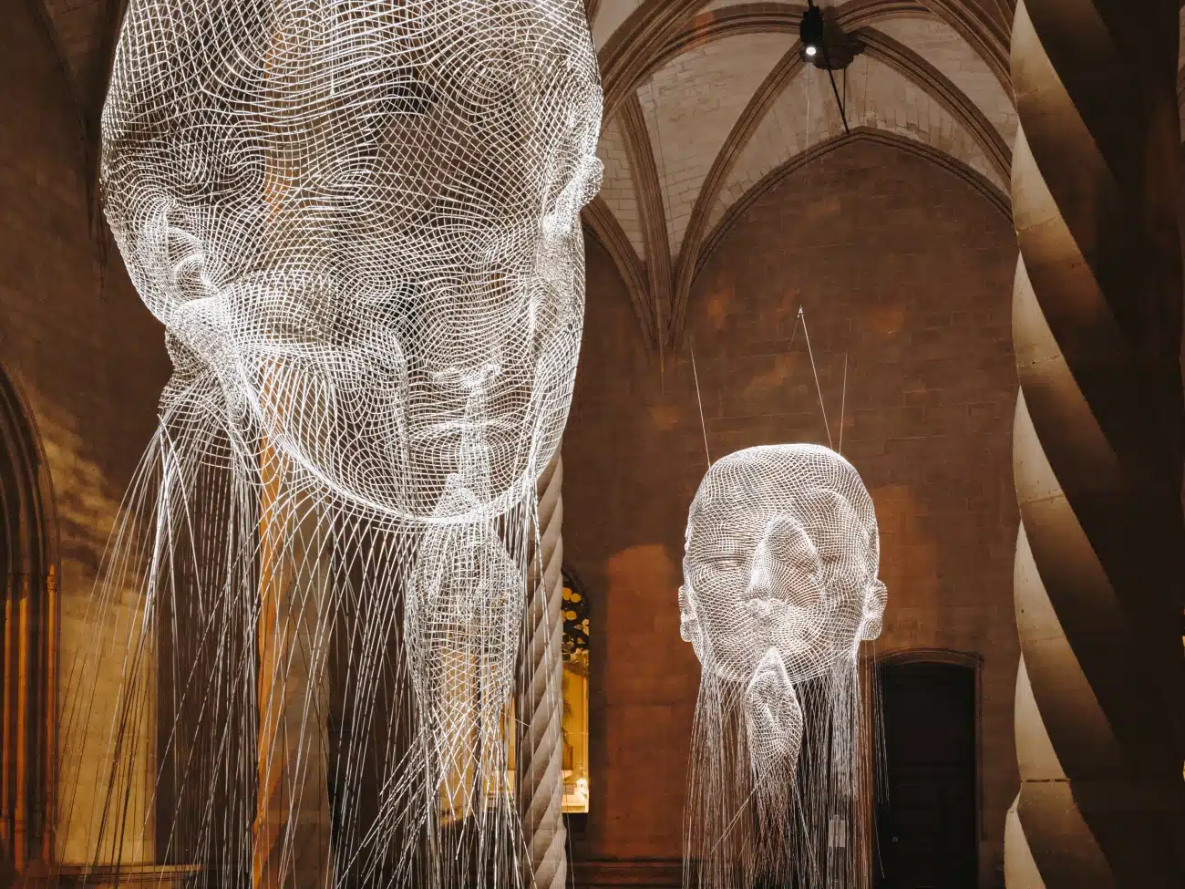 "Mirall" by Jaume Plensa at La Llotja