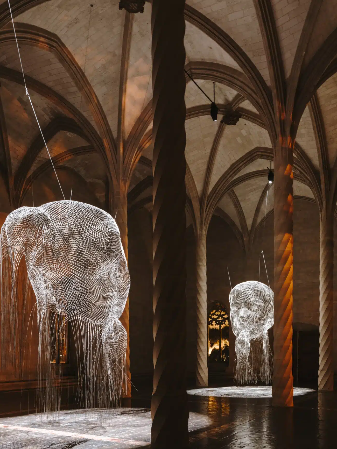 "Mirall" by Jaume Plensa at La Llotja