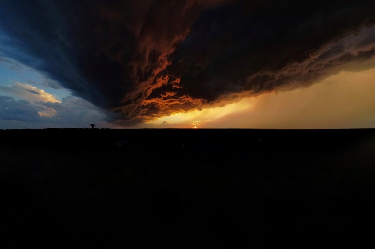 Stormy sky in Texas