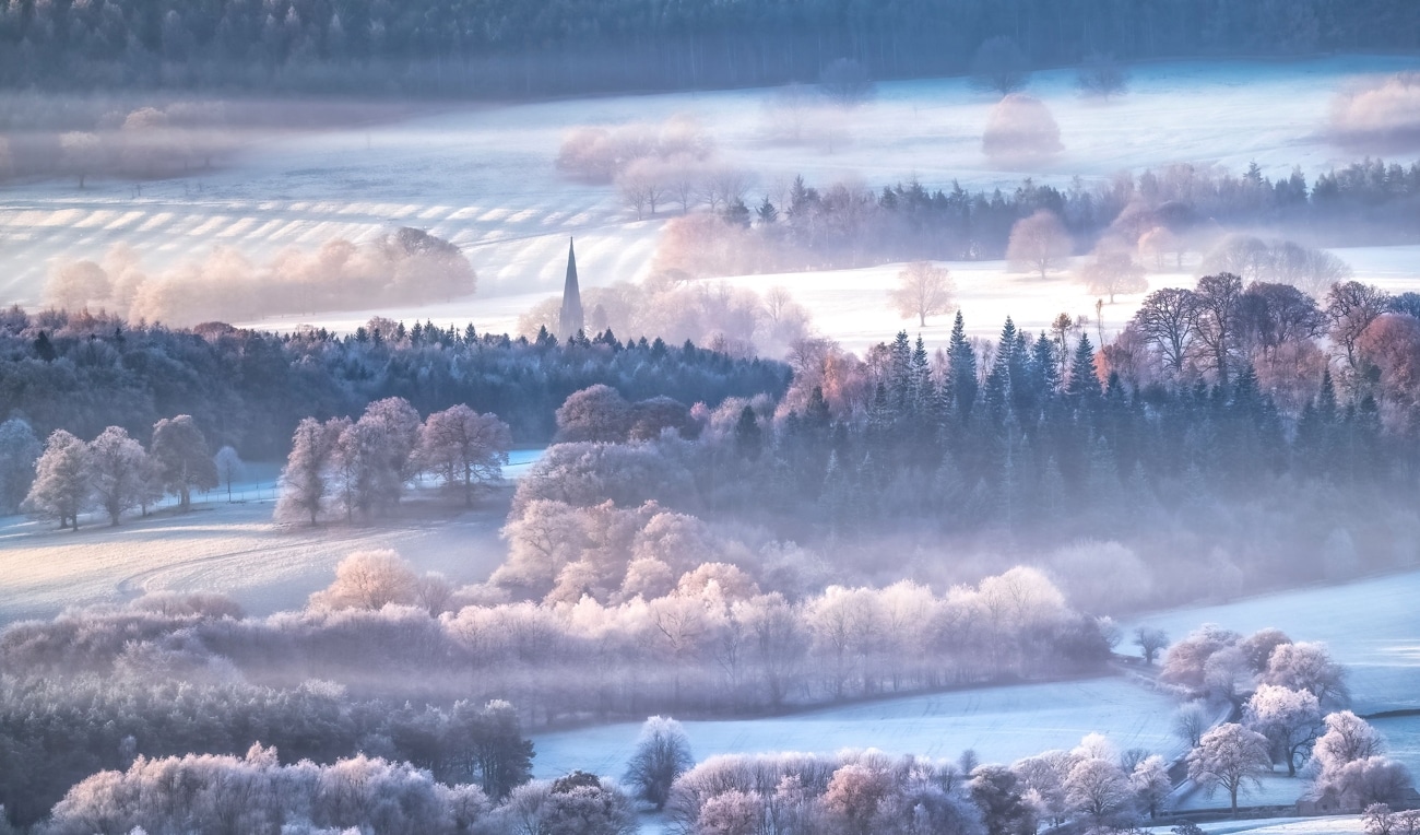 Hoar frost in the UK