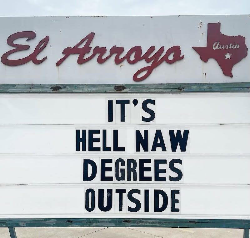 El Arroyo Restaurant Marquee Signs