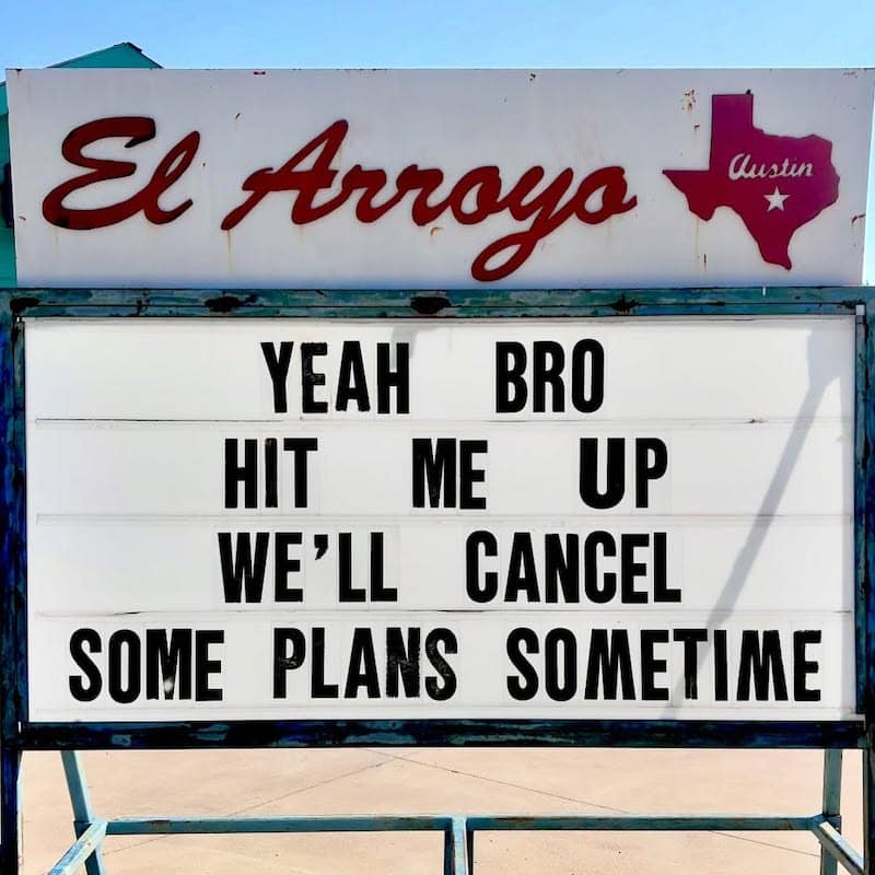 El Arroyo Restaurant Marquee Signs