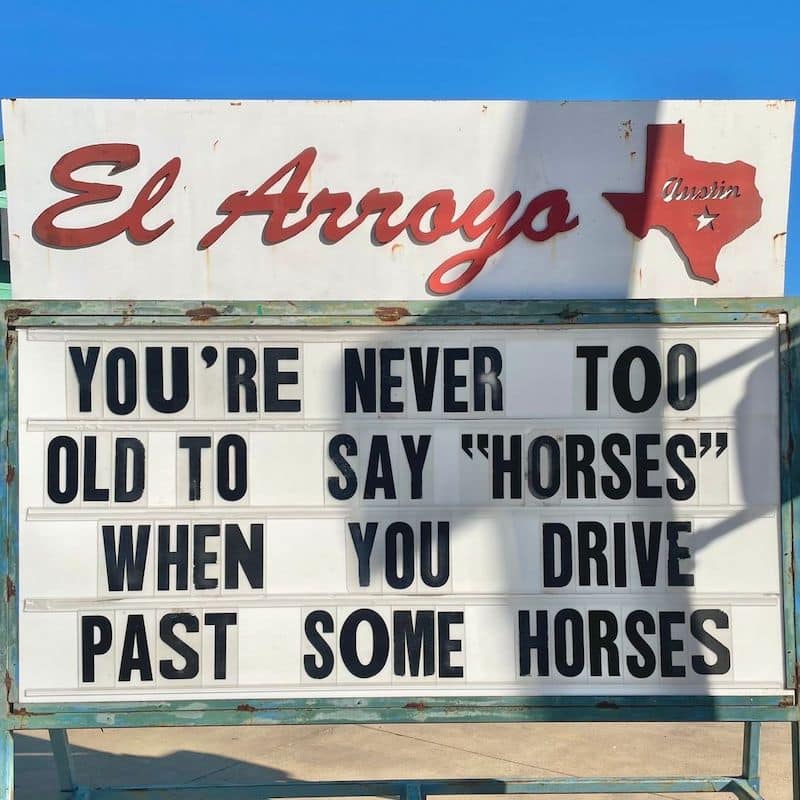 El Arroyo Restaurant Marquee Signs