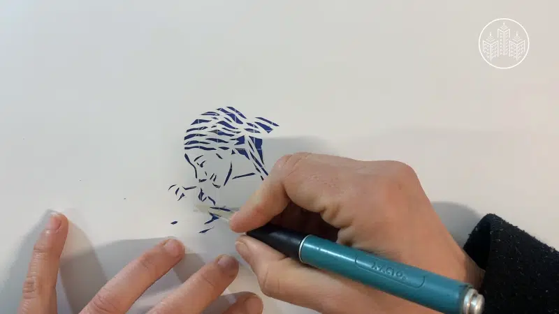 How to cut a stencil