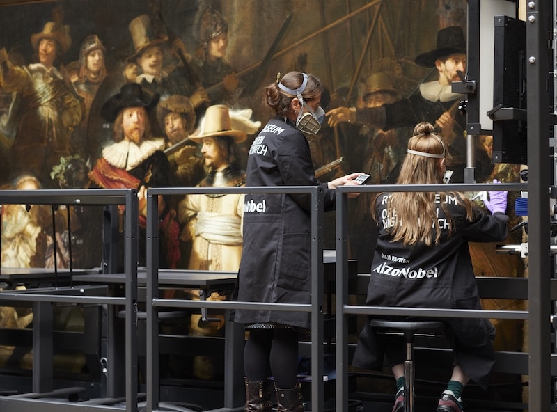 Operation Night Watch restoring Night Watch painting at Rijksmuseum