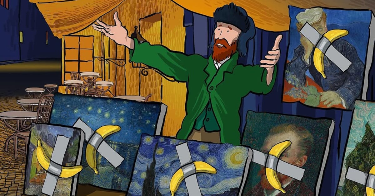 Artist Imagines Van Gogh Reacting to the Duct-Taped Banana Auction That’s Shaking up the Art World