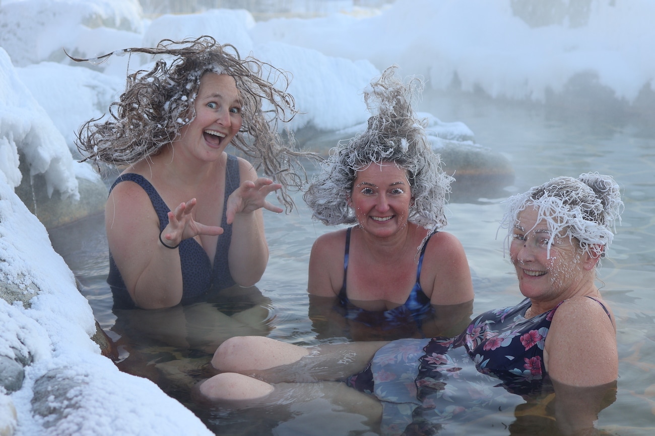 Hair Freezing Contest in Yukon, Canada