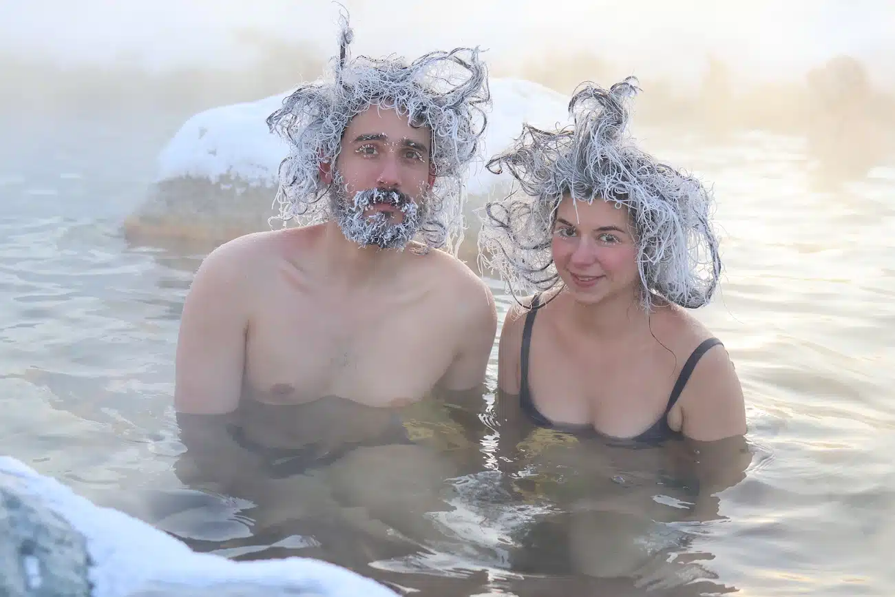 Hair Freezing Contest in Yukon, Canada