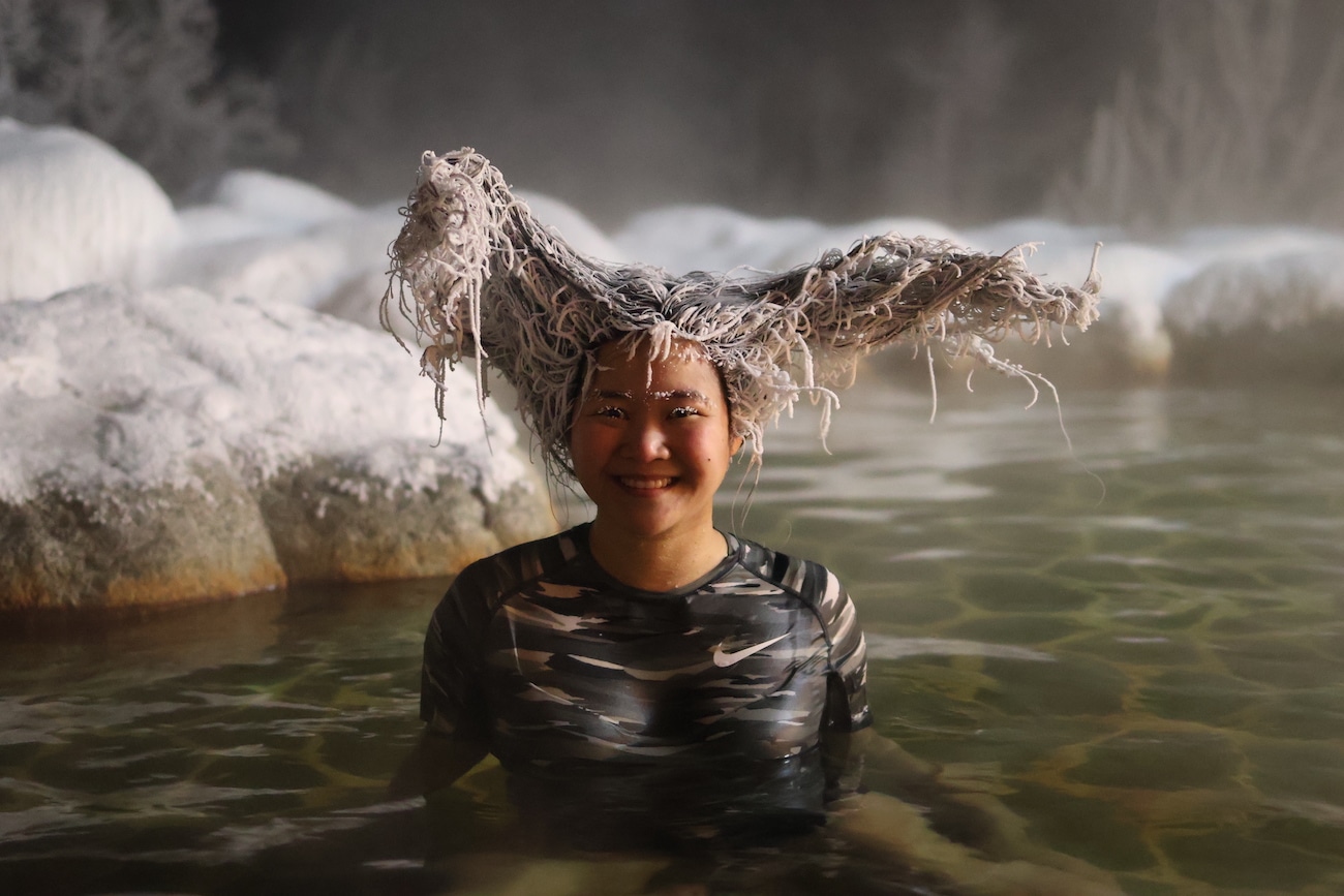 Hair Freezing Contest in Yukon, Canada