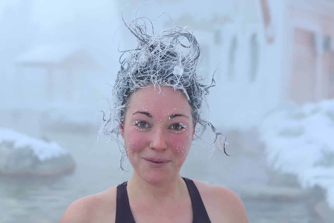 Hair Freezing Contest in Yukon, Canada