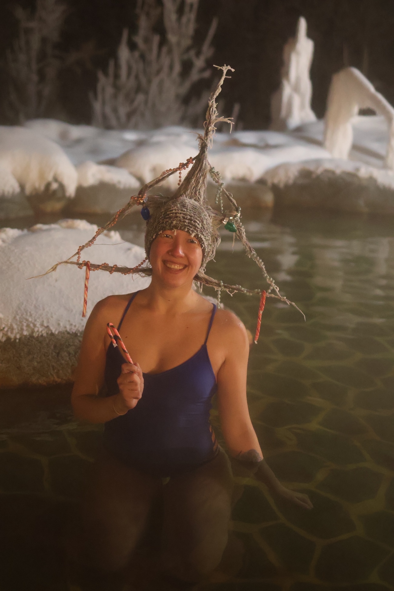 Hair Freezing Contest in Yukon, Canada