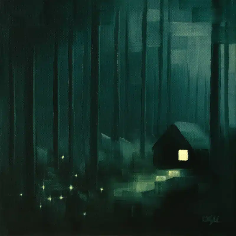 Night painting by Luiza Niechoda