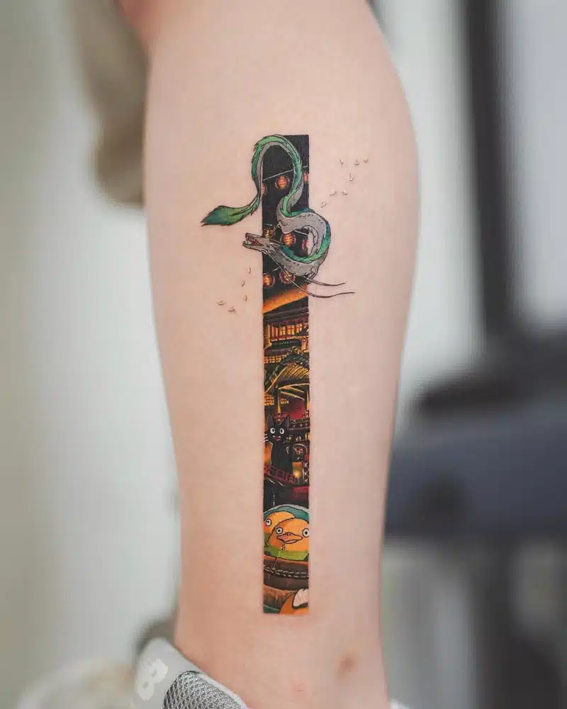 Intricate rectangular tattoo by Daldam