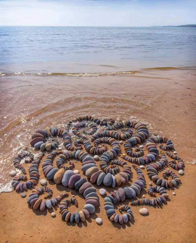 swirling land art by jon foreman