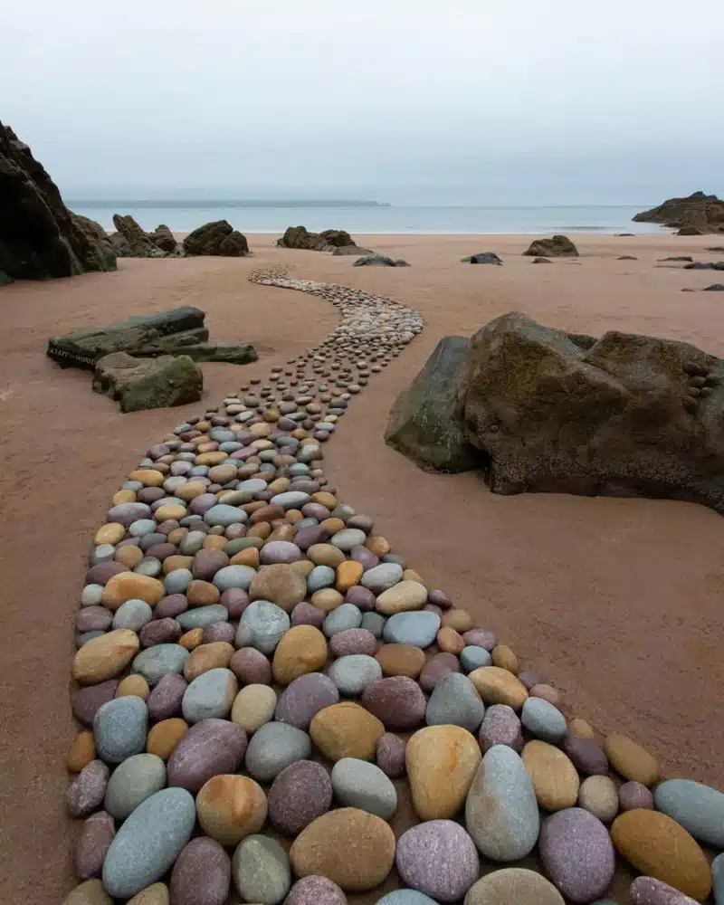 Beach Land art by Jon Foreman