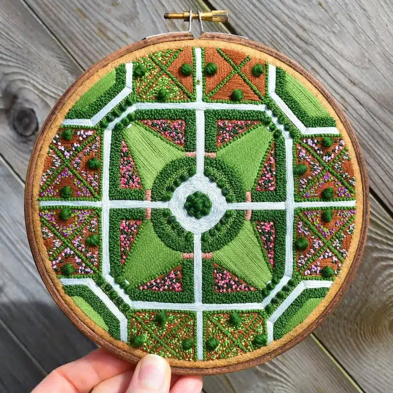 Aerial Embroidery Art by Victoria Rose Richards