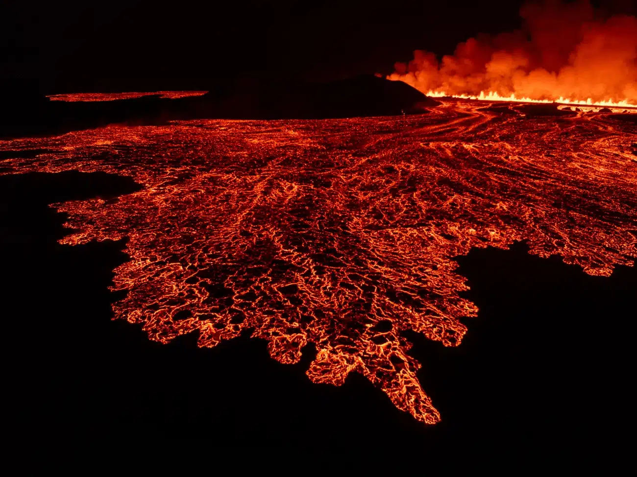 Blue Lagoon Volcano Eruption in Iceland by Vilhelm Gunnarsson