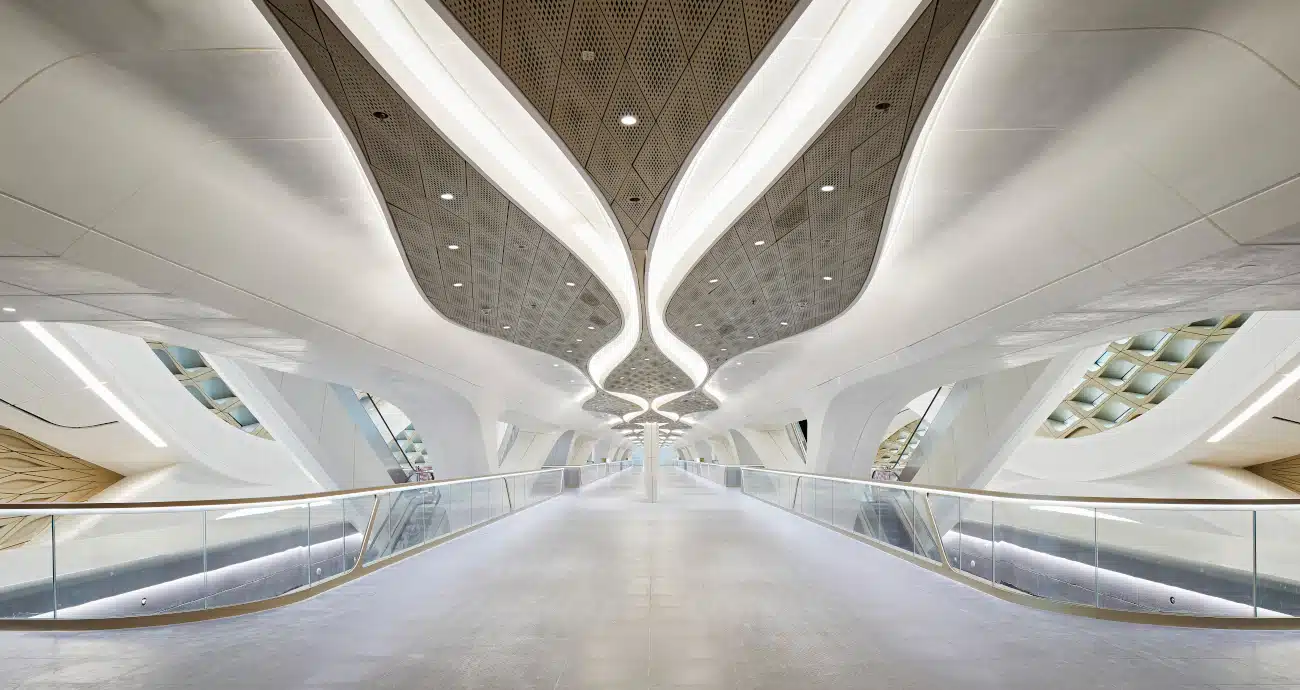 King Abdullah Financial District Metro Station in Riyadh