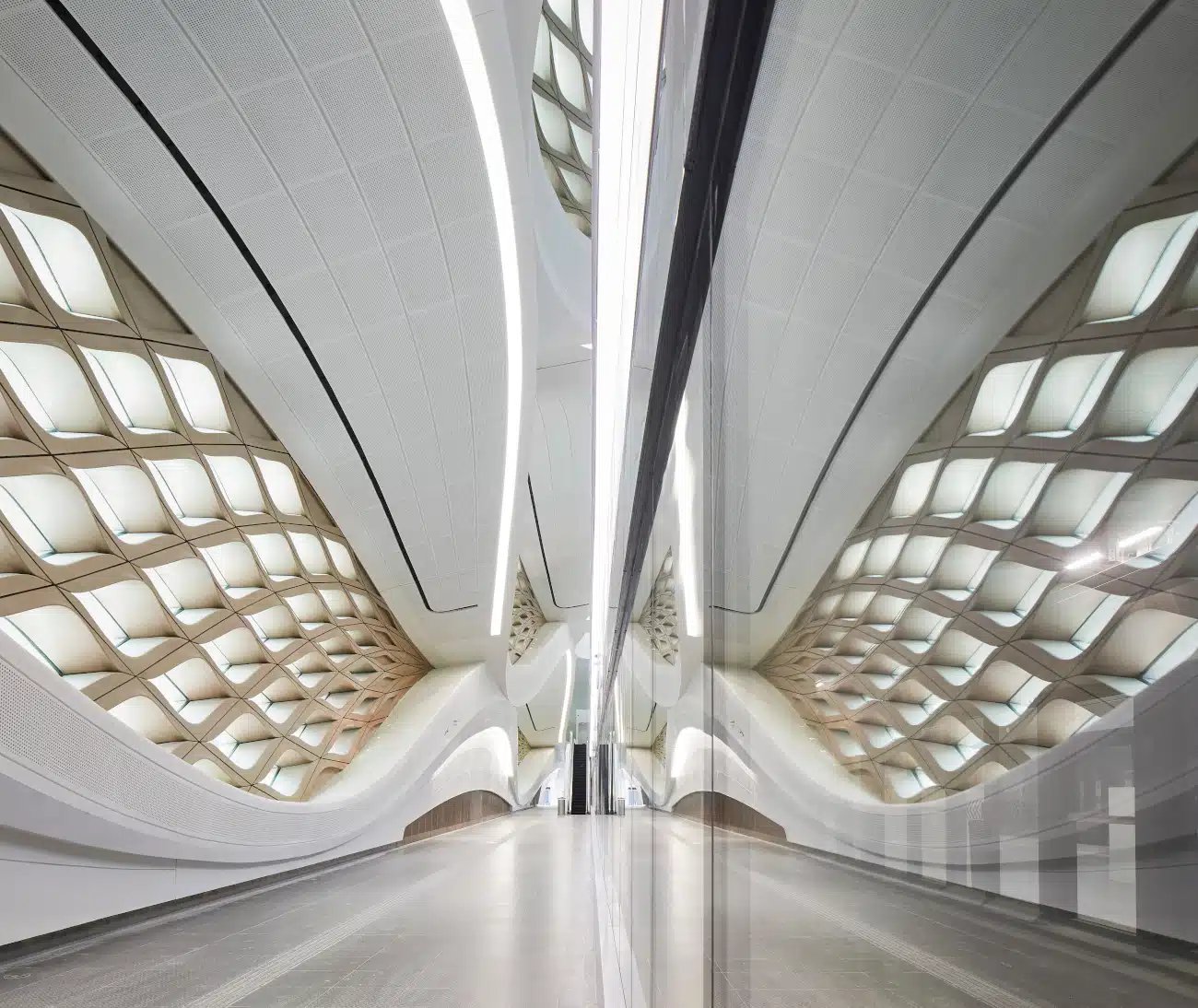 King Abdullah Financial District Metro Station in Riyadh