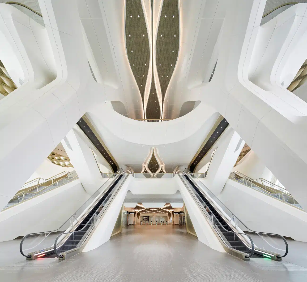 King Abdullah Financial District Metro Station in Riyadh