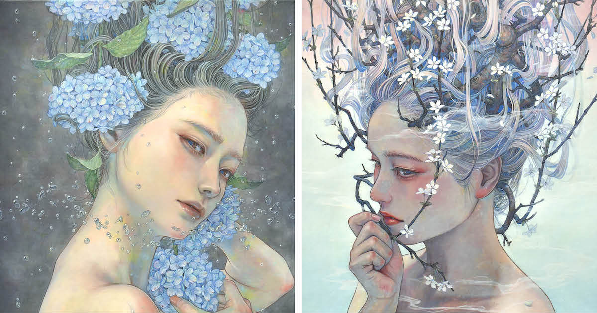 Ethereal Paintings Visualize the Borderline State Between Life and Death