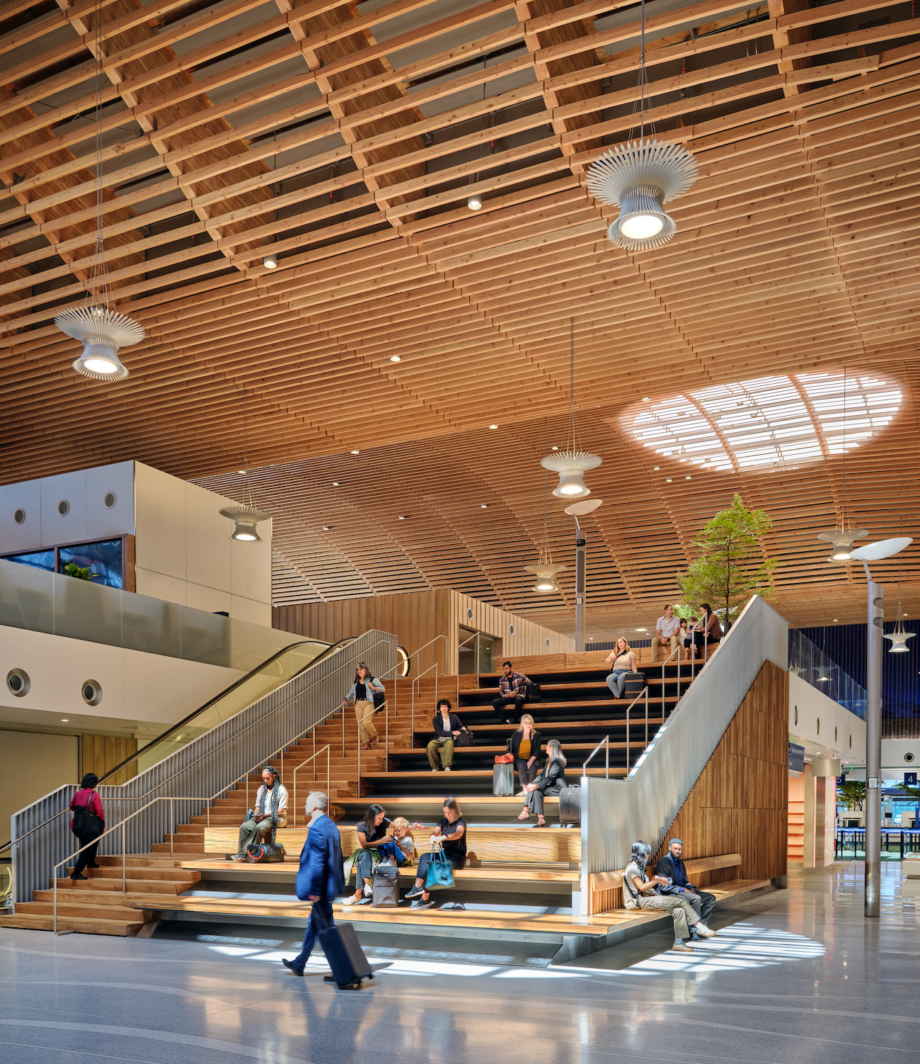 Portland International Airport's New Main Terminal designed by ZGF.